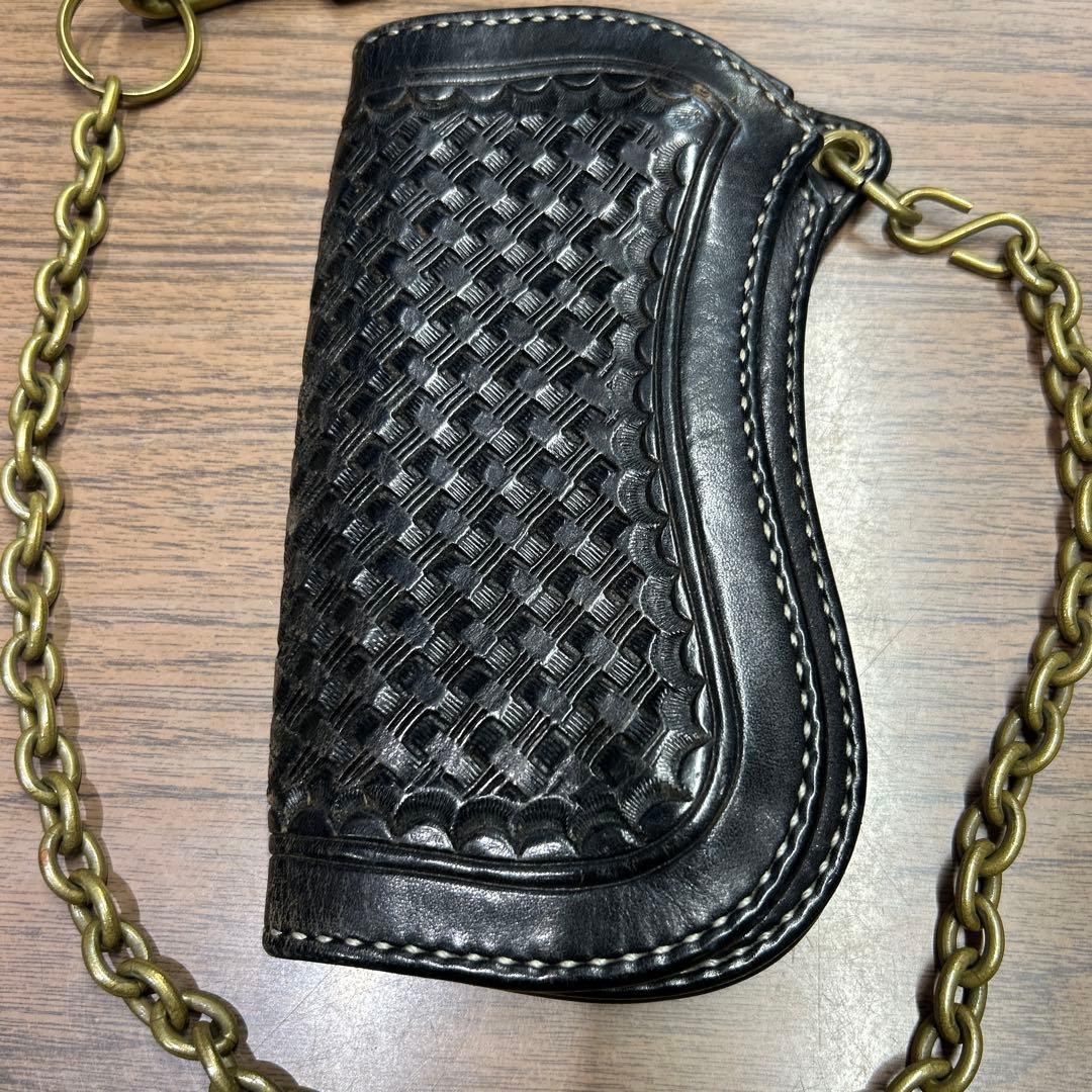 長財布 キーフック　チェーン付き