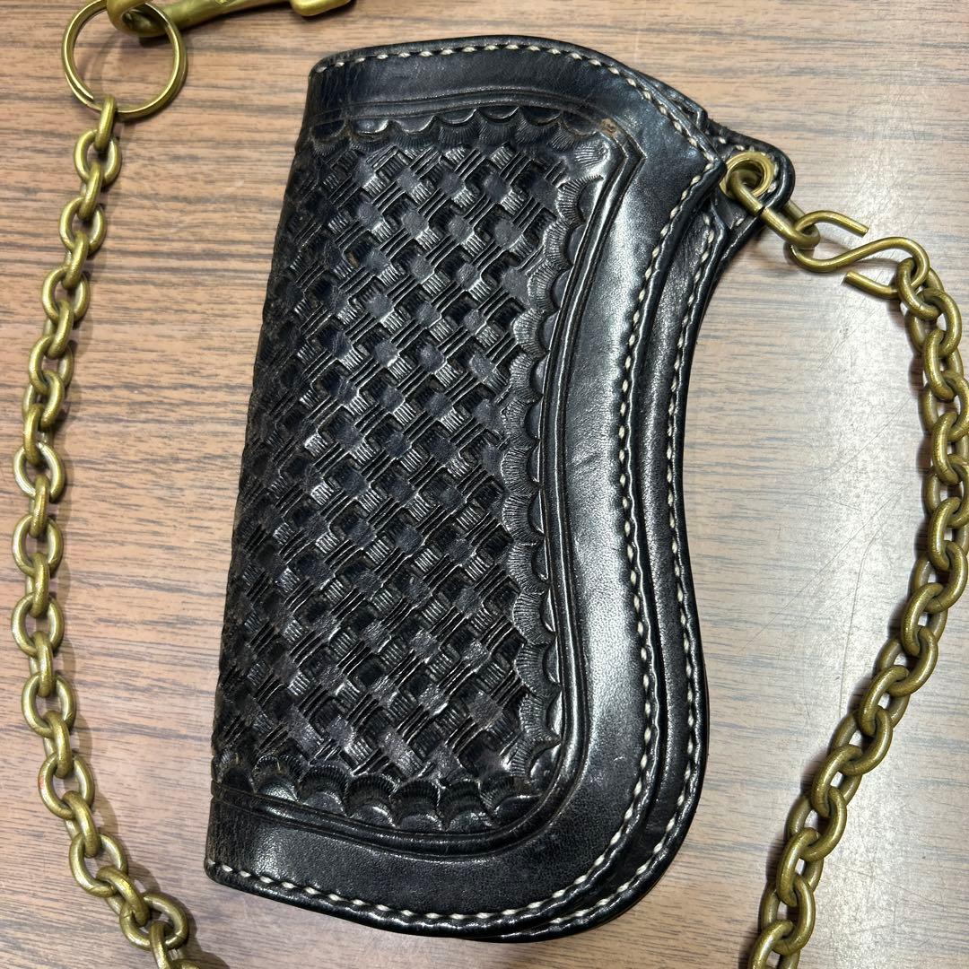 長財布 キーフック　チェーン付き