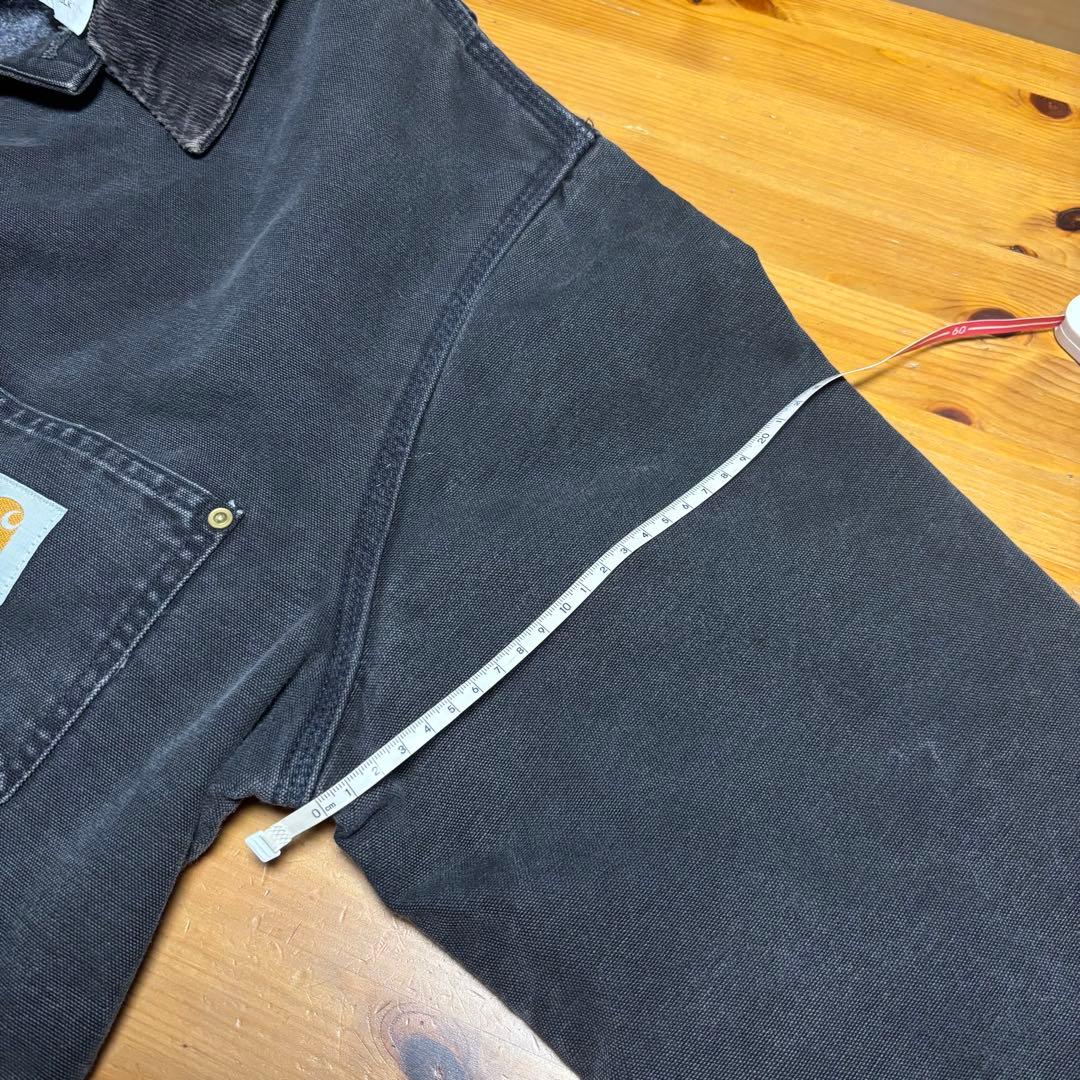 90s USA製 カーハート C01 BLK ダック チョアコート 黒 44 L