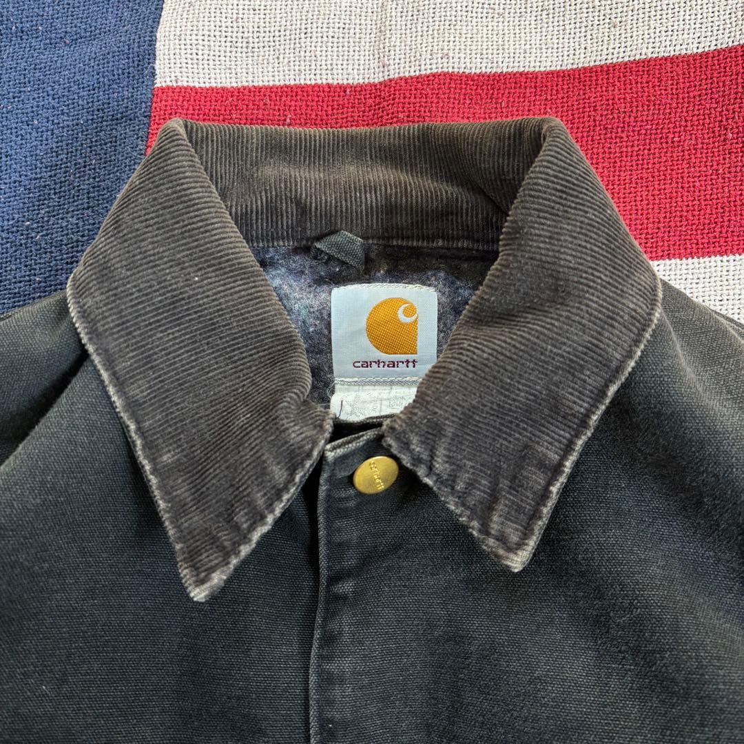 90s USA製 カーハート C01 BLK ダック チョアコート 黒 44 L