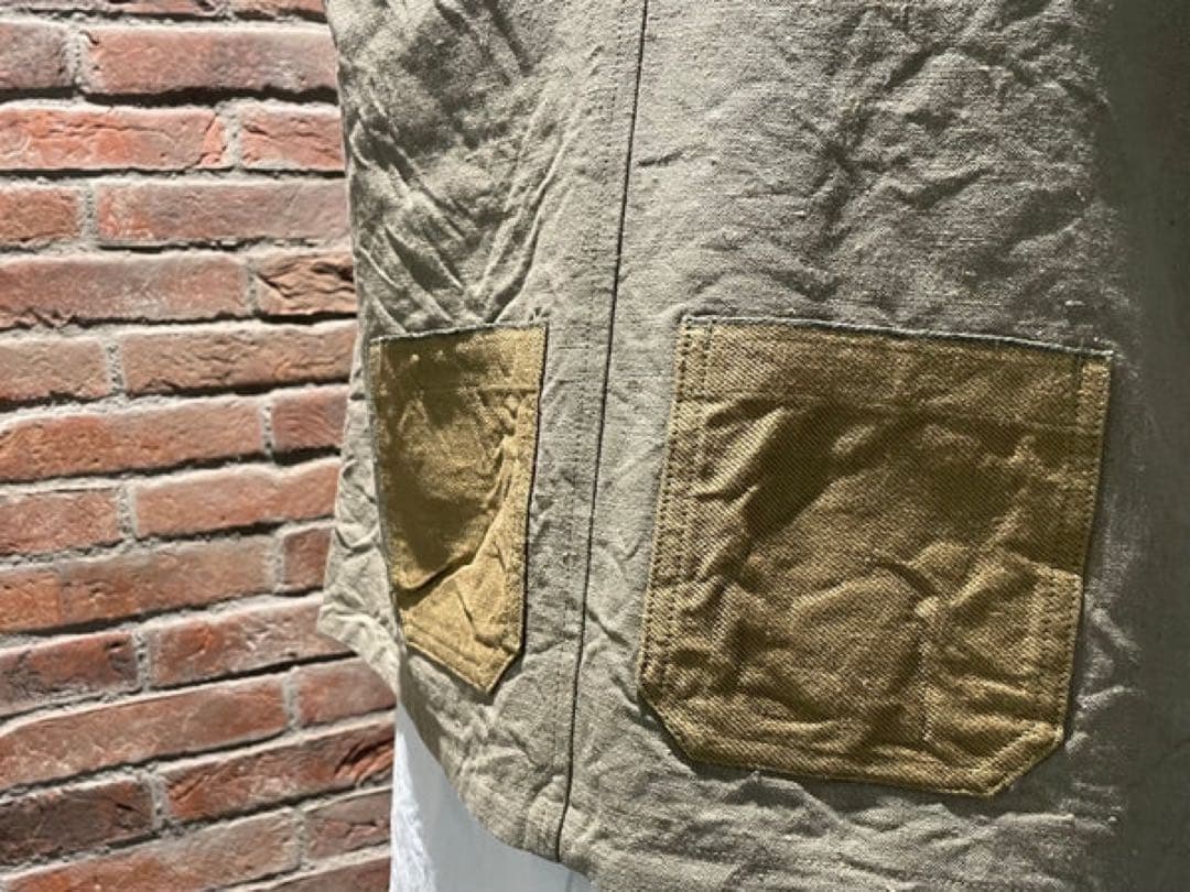 トップス Nigel Cabourn JERKIN VEST HEMP CANVAS