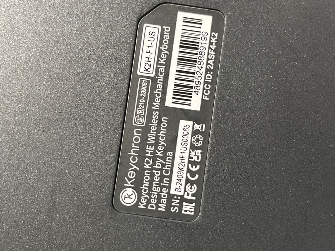 Keychron K2 HE 75% 黒