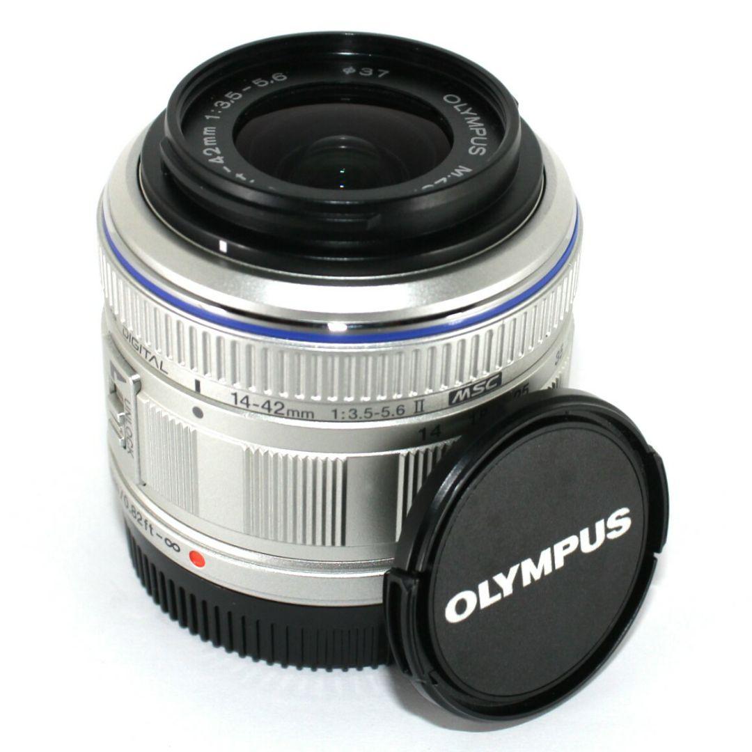OLYMPUS M.ZUIKO 14-42mm Ⅱ レンズ シルバー✨完動美品✨