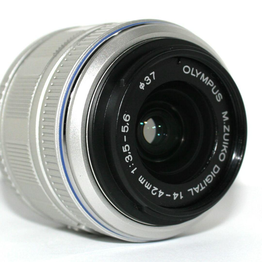 OLYMPUS M.ZUIKO 14-42mm Ⅱ レンズ シルバー✨完動美品✨