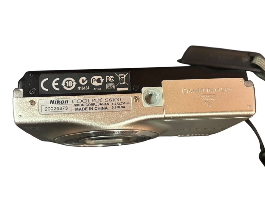 【美品】Nikon COOLPIX S6100SL シルバー デジカメ 動作品