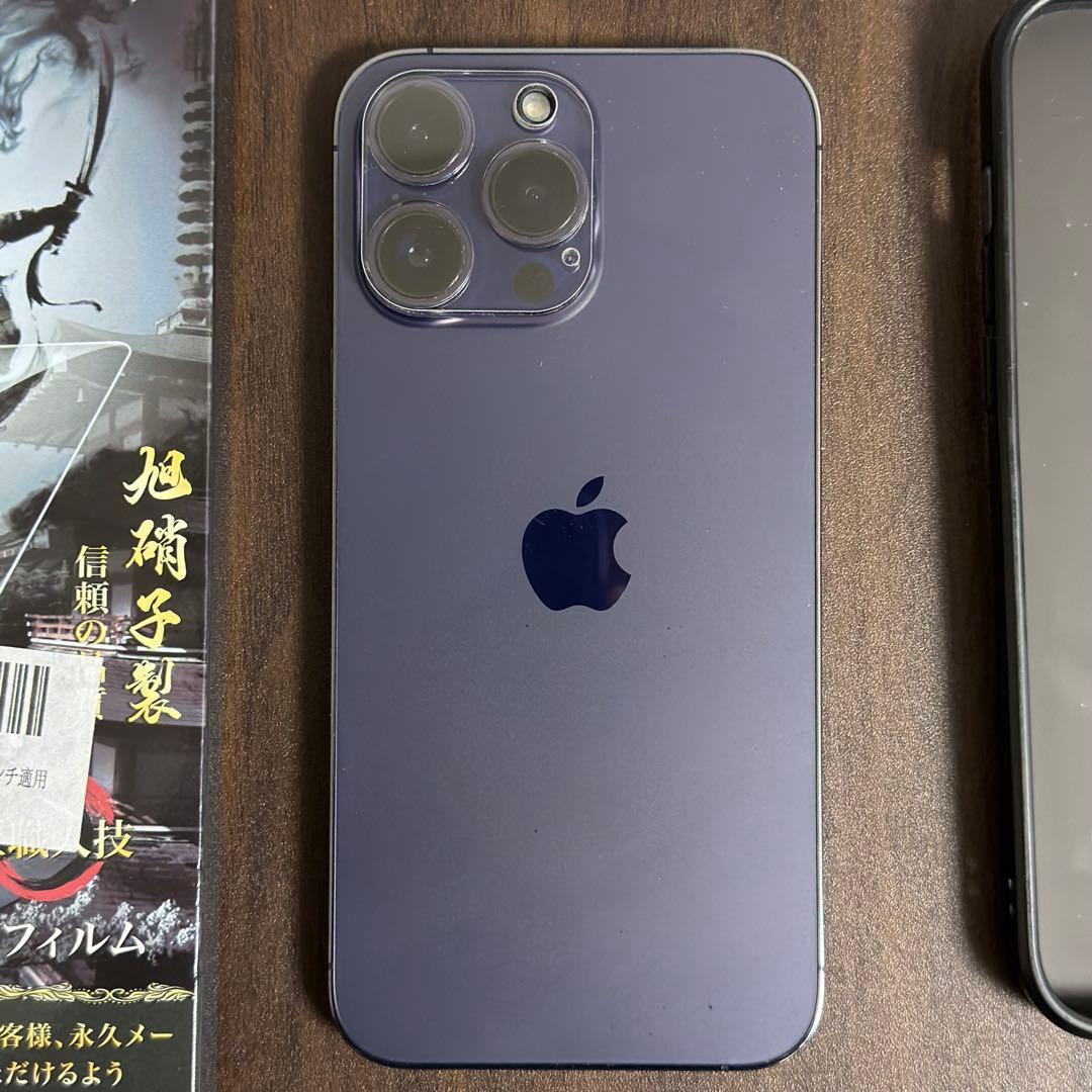 【極美品】 iPhone 14 Pro Max 256G simフリー　パープル