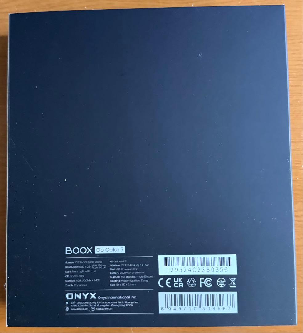 Onyx BOOX Go Color 7（ブラック）Gen1 値下げしました~~