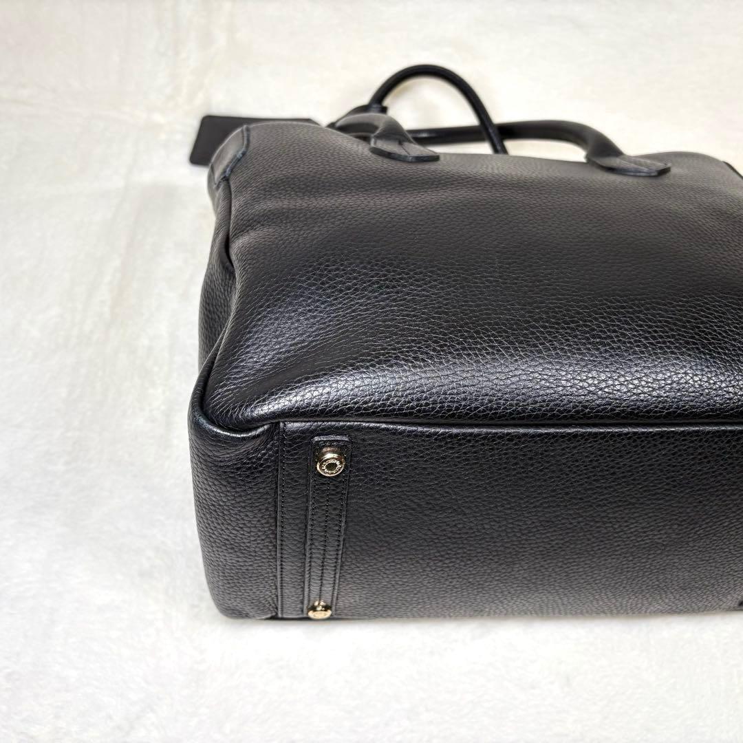 【koto 】A.D.M.J. トートバッグ シボ革 ブラック 保存袋付