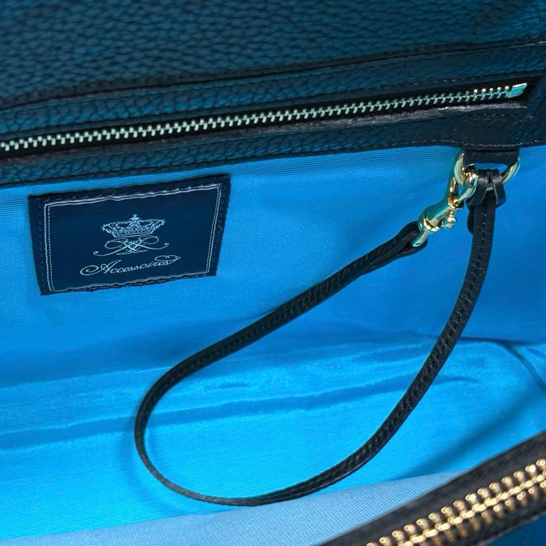 【koto 】A.D.M.J. トートバッグ シボ革 ブラック 保存袋付