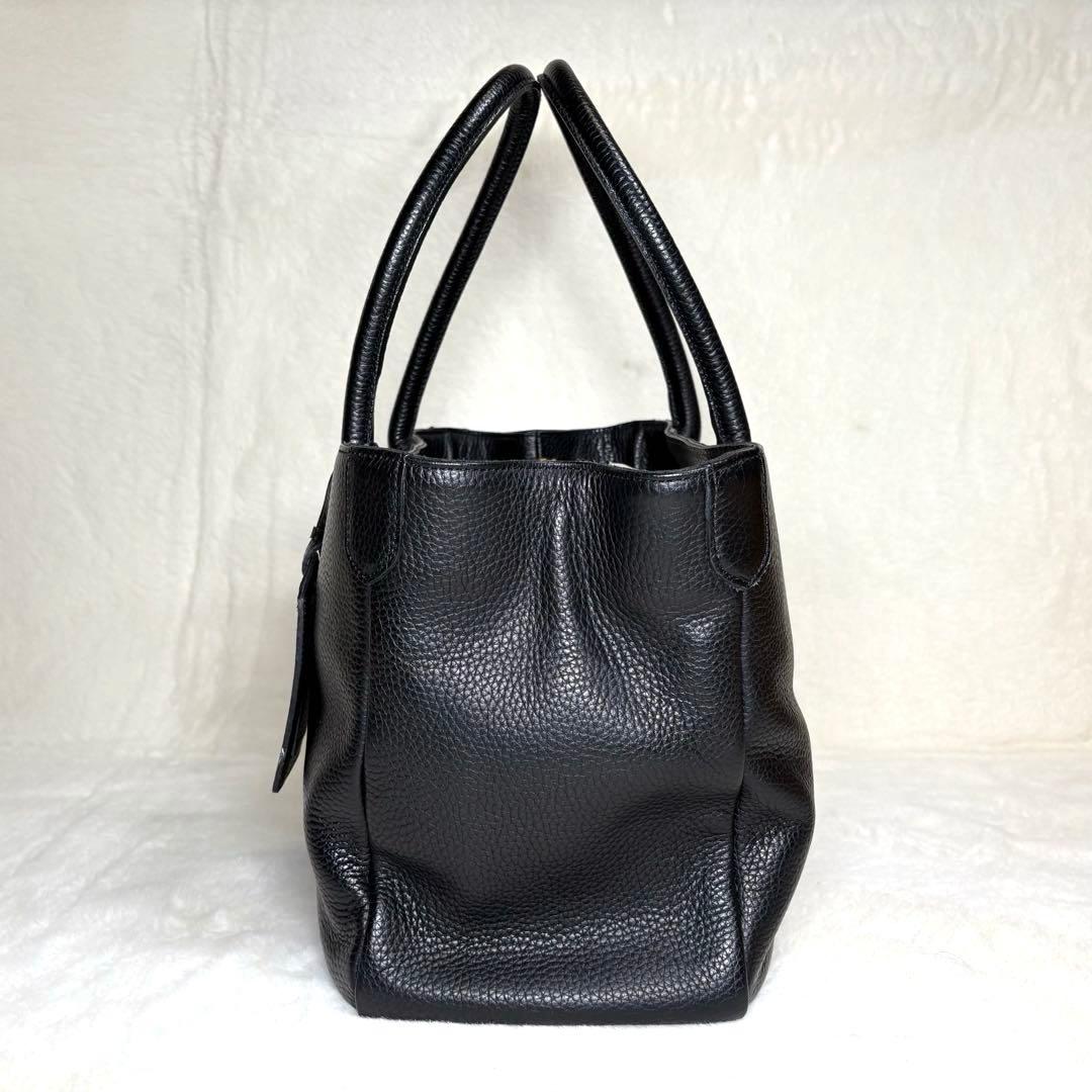 【koto 】A.D.M.J. トートバッグ シボ革 ブラック 保存袋付