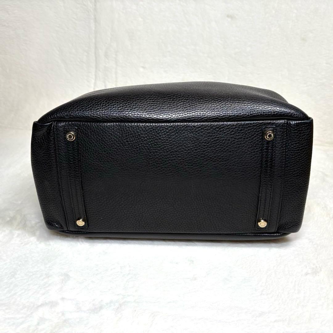 【koto 】A.D.M.J. トートバッグ シボ革 ブラック 保存袋付