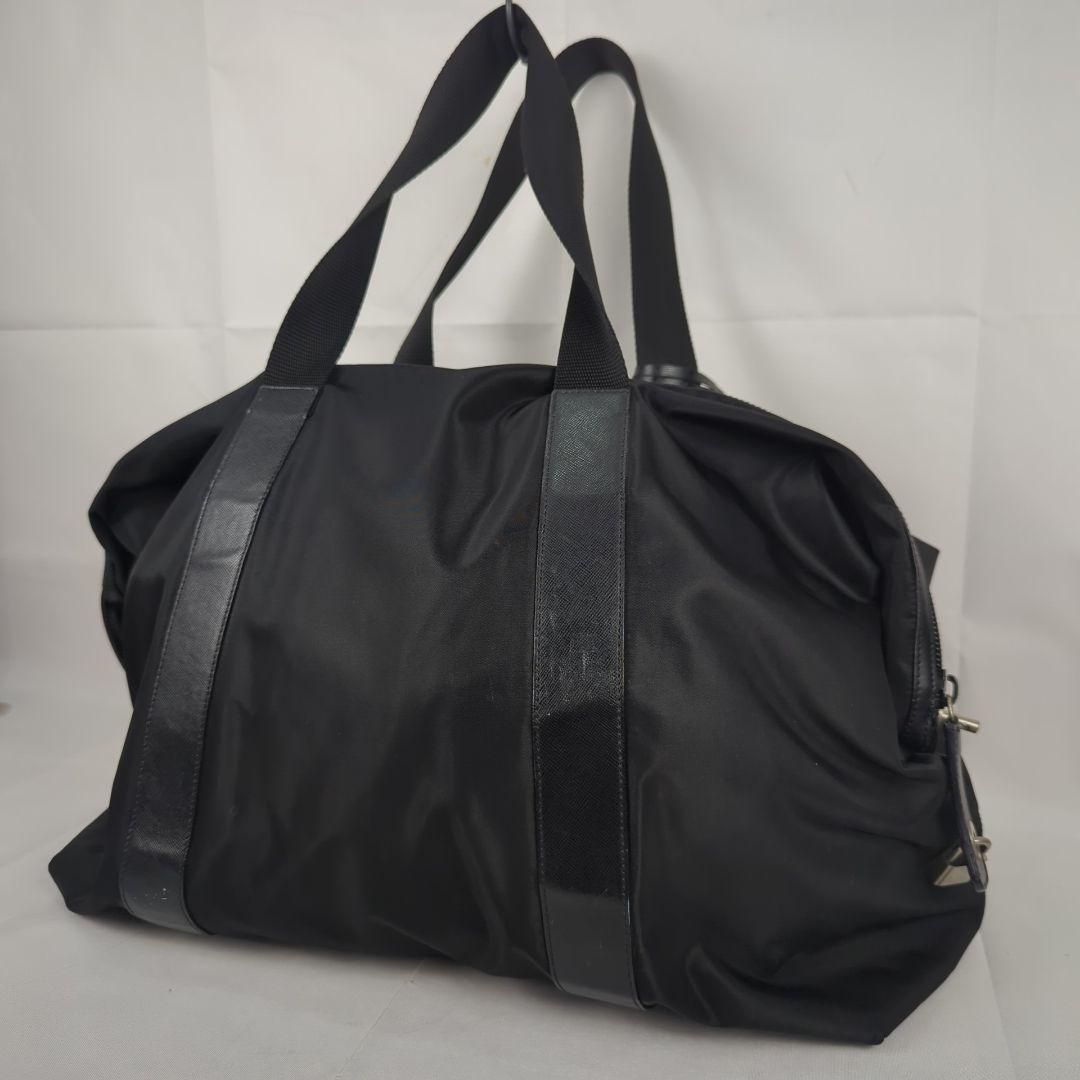 PRADA プラダ ナイロン ボストンバッグ 三角 ロゴ プレート