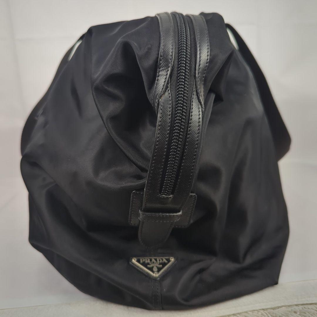 PRADA プラダ ナイロン ボストンバッグ 三角 ロゴ プレート