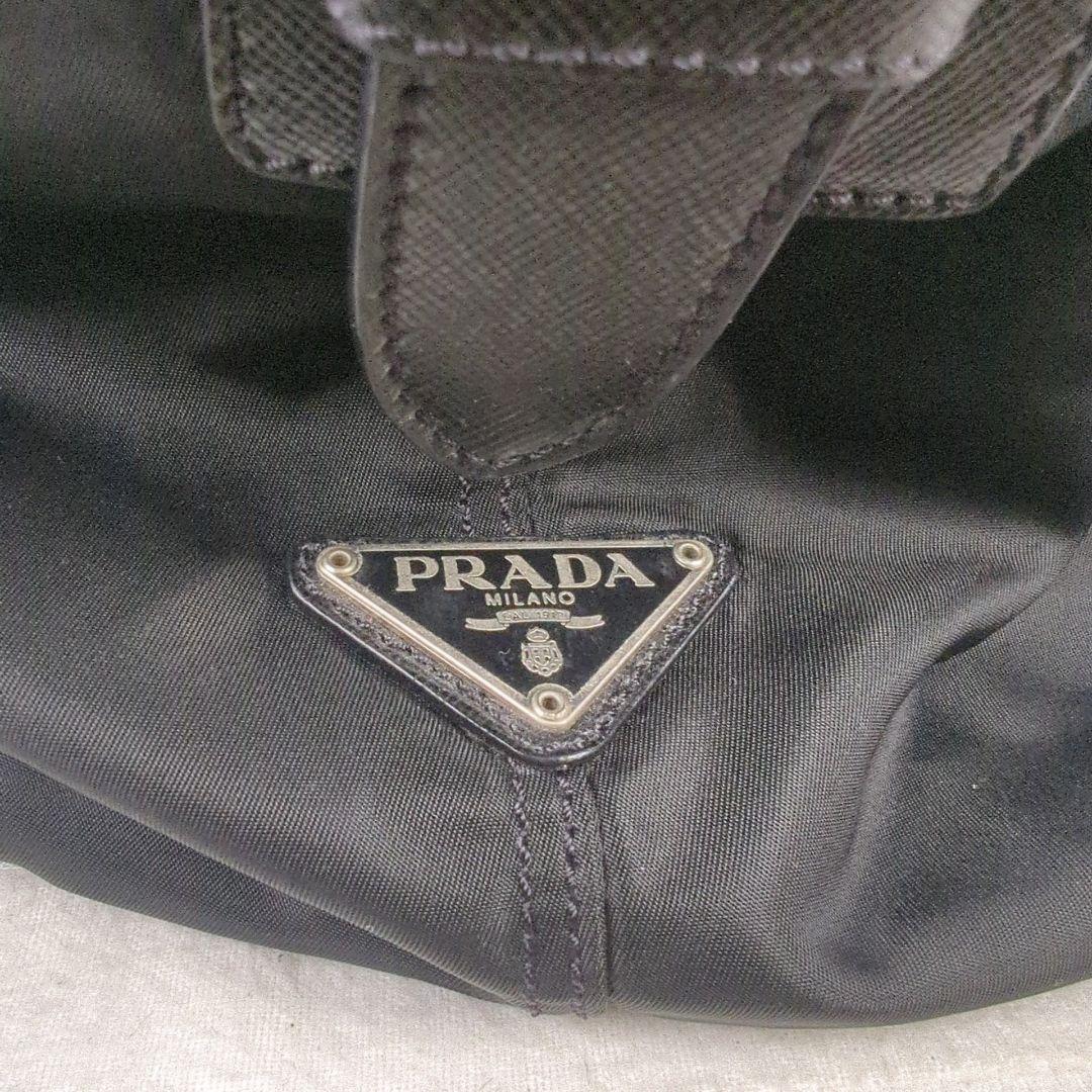 PRADA プラダ ナイロン ボストンバッグ 三角 ロゴ プレート