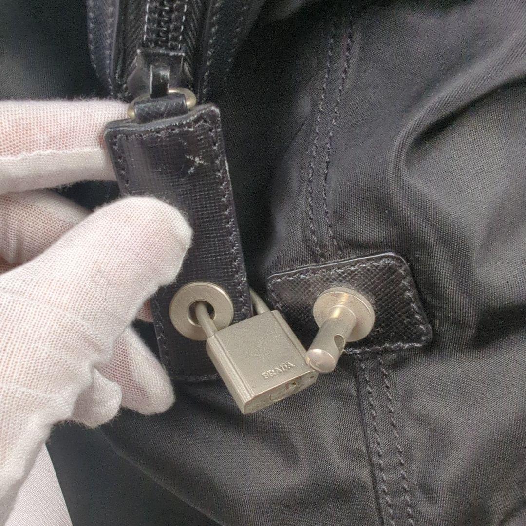 PRADA プラダ ナイロン ボストンバッグ 三角 ロゴ プレート