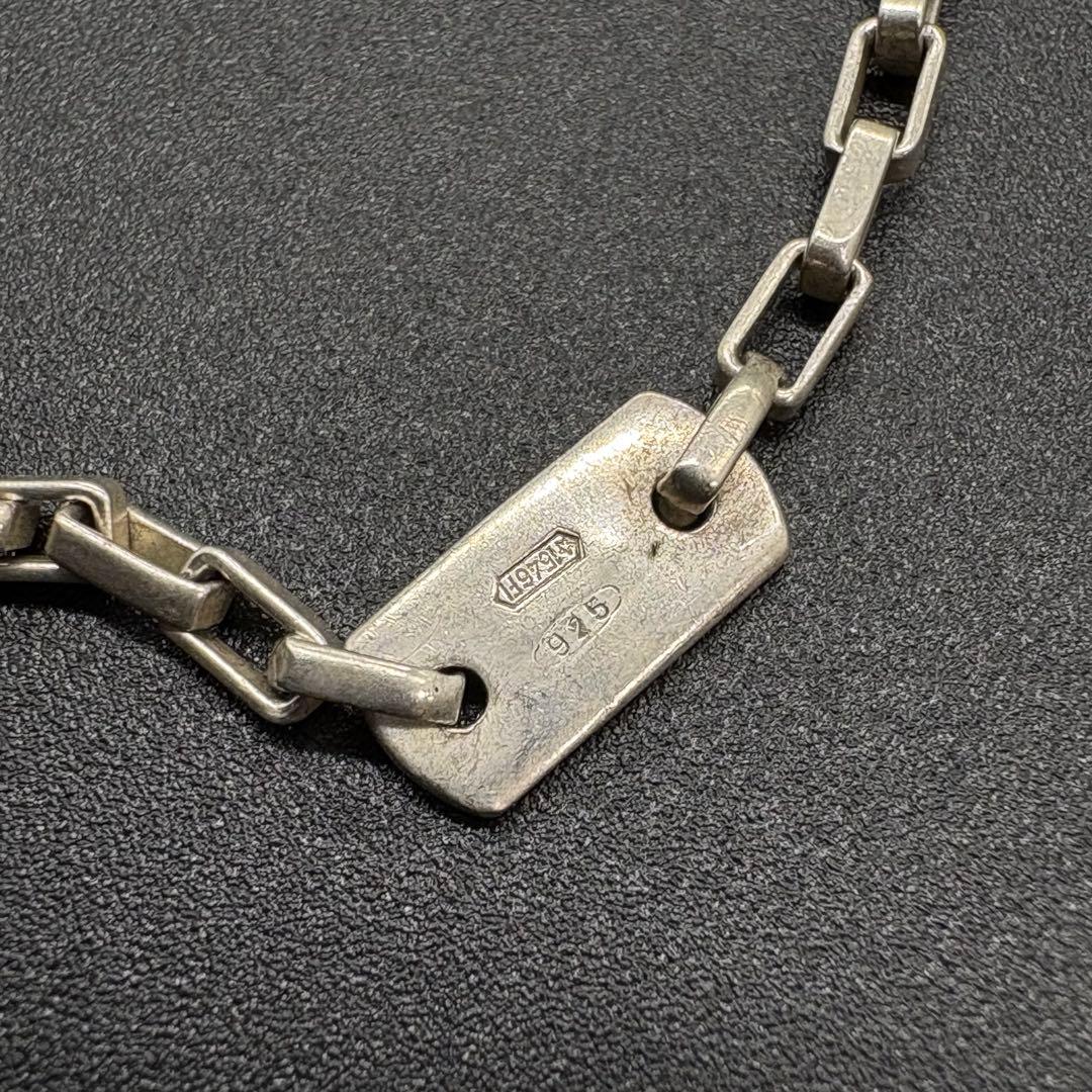 【美品】GUCCI グッチ ネックレス Gロゴ プレート シルバー　830