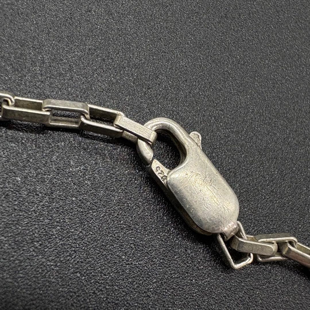 【美品】GUCCI グッチ ネックレス Gロゴ プレート シルバー　830