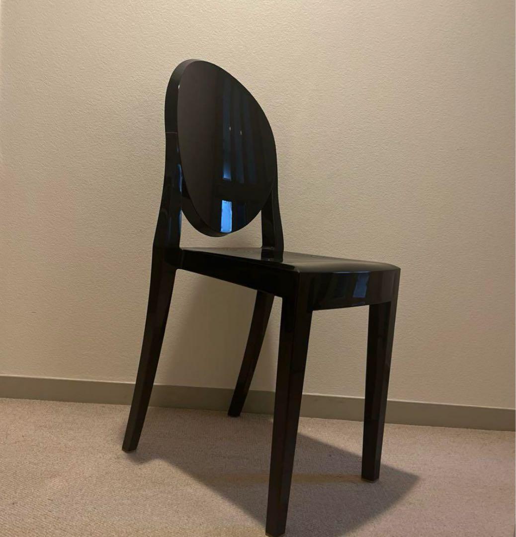 ➕値下げ❣️カルテルKartel正規品ヴィクトリアゴースト黒1脚椅子チェア