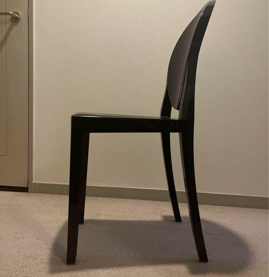 ➕値下げ❣️カルテルKartel正規品ヴィクトリアゴースト黒1脚椅子チェア