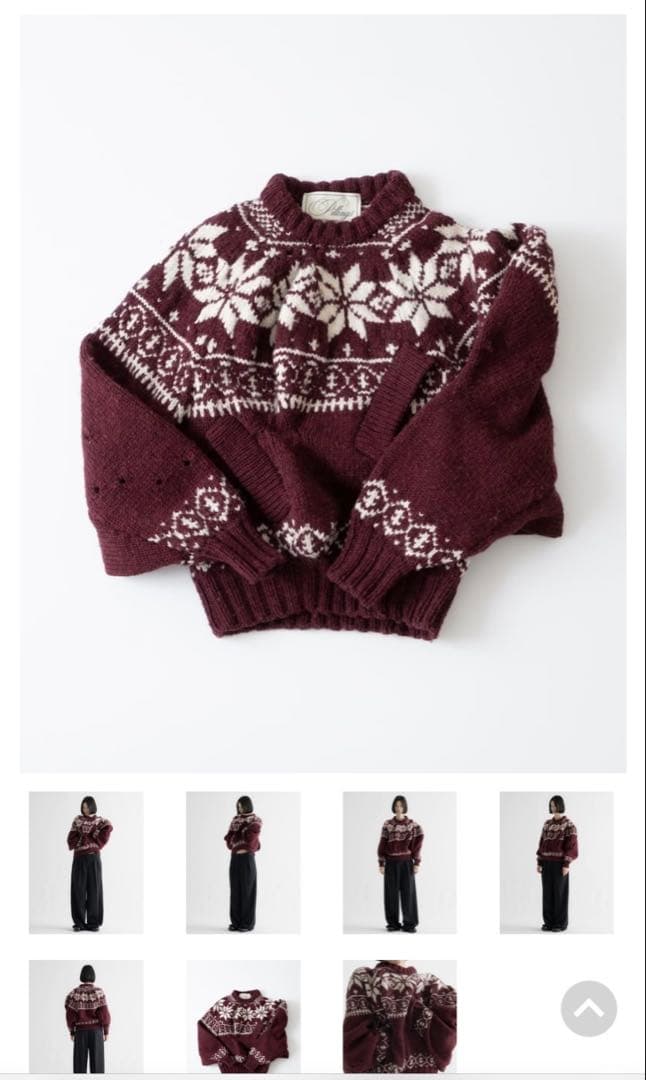 pillinps ノルディック柄　ニット