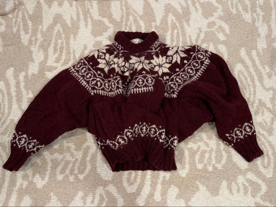 pillinps ノルディック柄　ニット