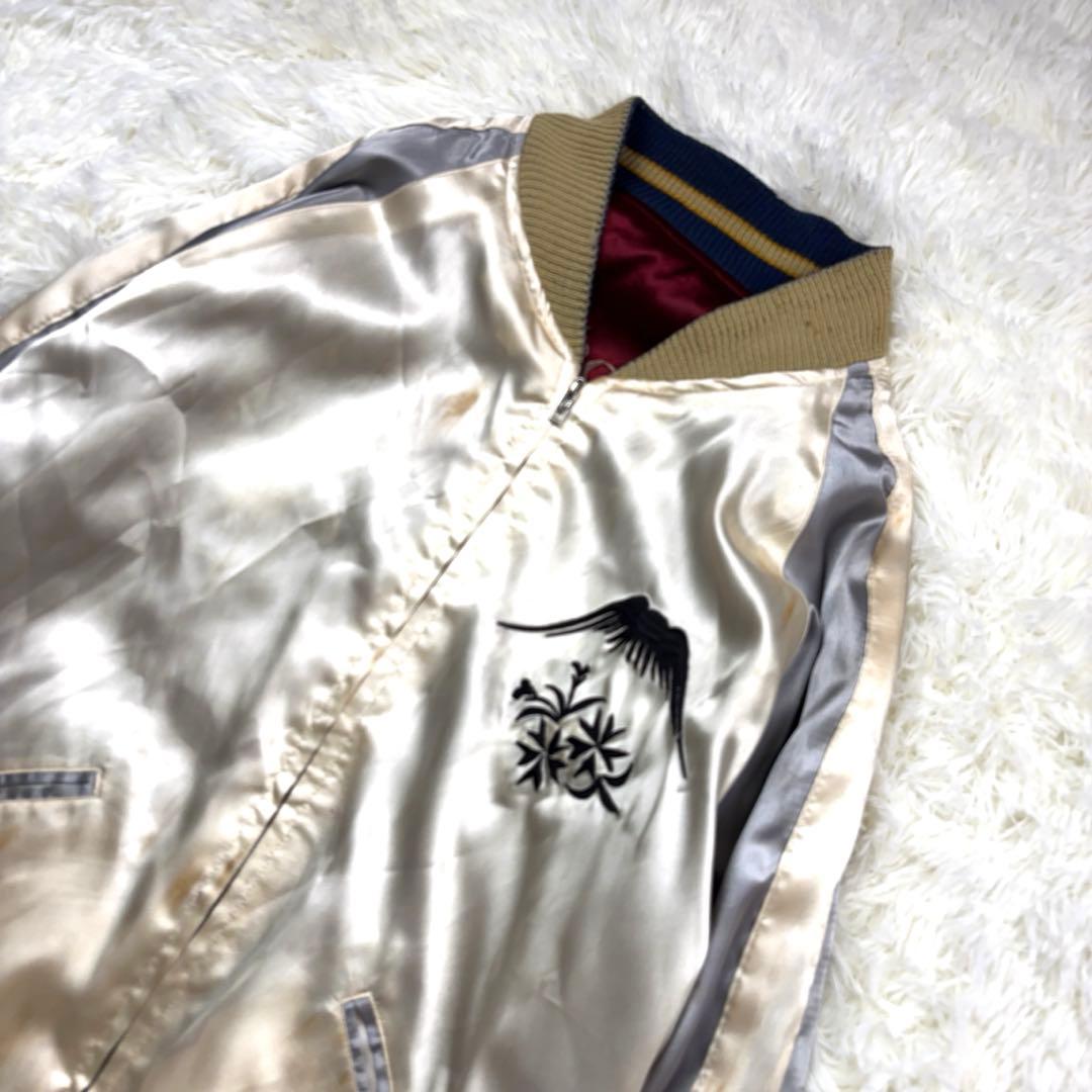 テーラー東洋 スカジャン リバーシブル スーベニアジャケット 鷲 日本地図 L