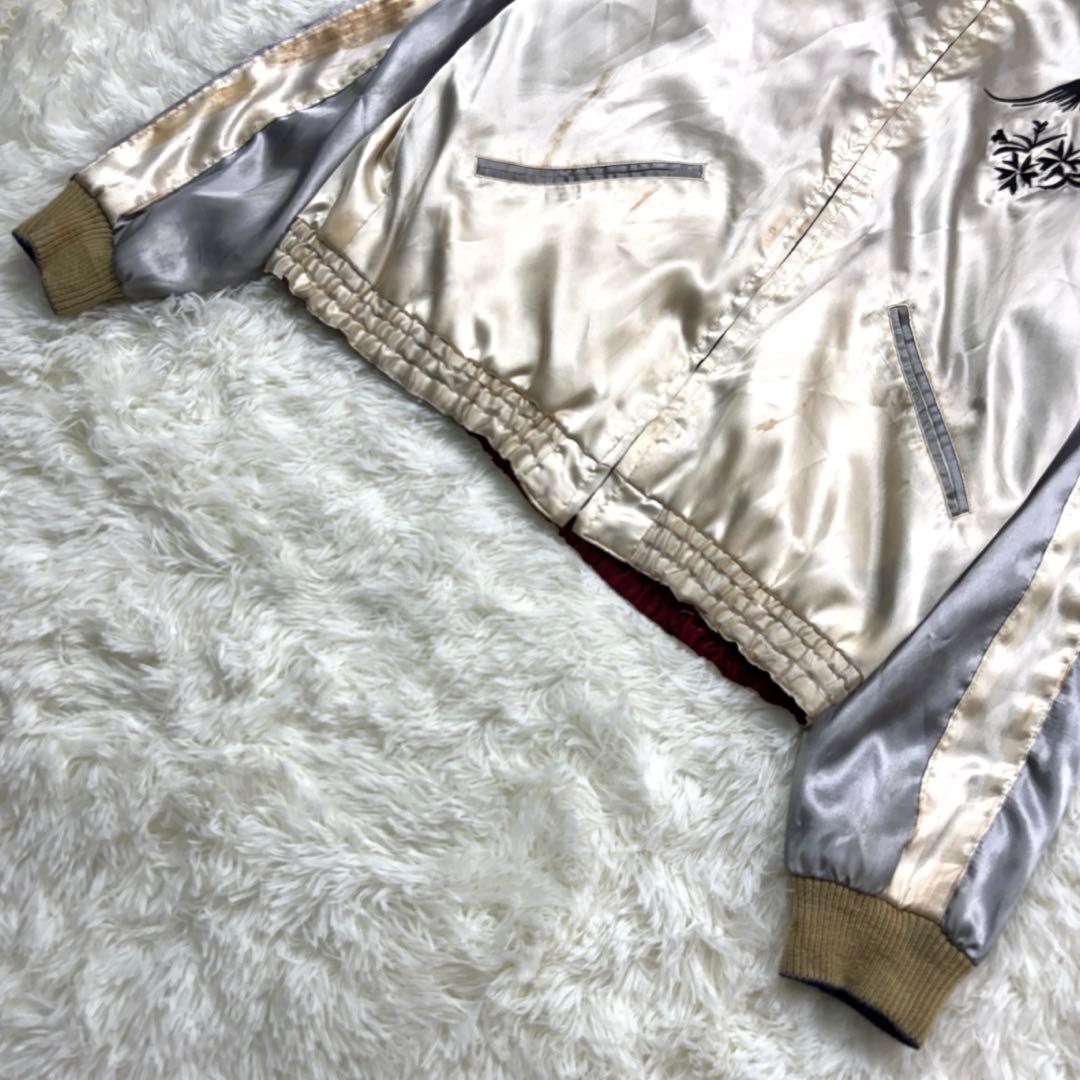 テーラー東洋 スカジャン リバーシブル スーベニアジャケット 鷲 日本地図 L