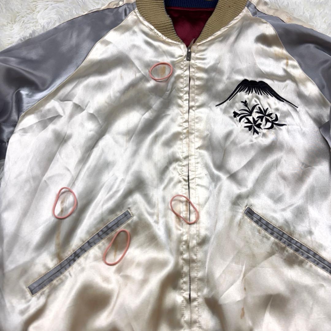 テーラー東洋 スカジャン リバーシブル スーベニアジャケット 鷲 日本地図 L