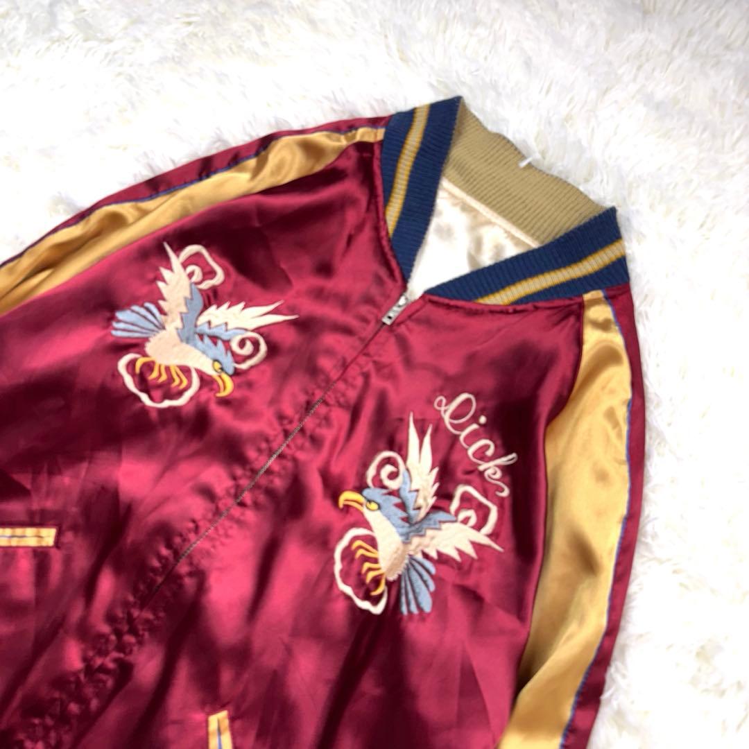 テーラー東洋 スカジャン リバーシブル スーベニアジャケット 鷲 日本地図 L