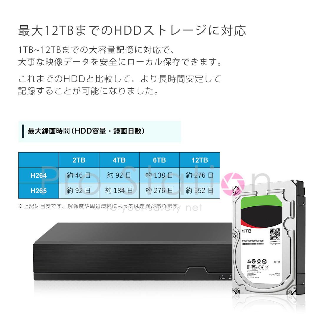 NVR 防犯カメラ8台セット スマホ遠隔監視 初期不良交換保証「NVR58x8」