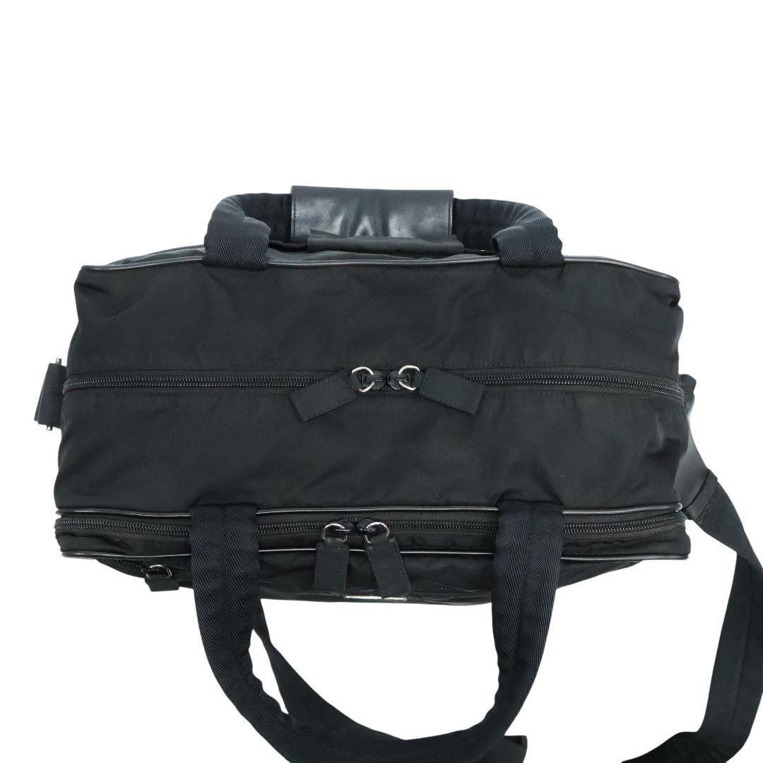 美品 PRADA プラダ 2way ビジネスバッグ 三角ロゴ 白タグ V361