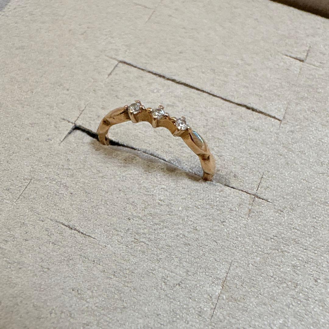 ete K10 ダイヤモンド ピンキーリング 1号 ピンクゴールド エテ 指輪