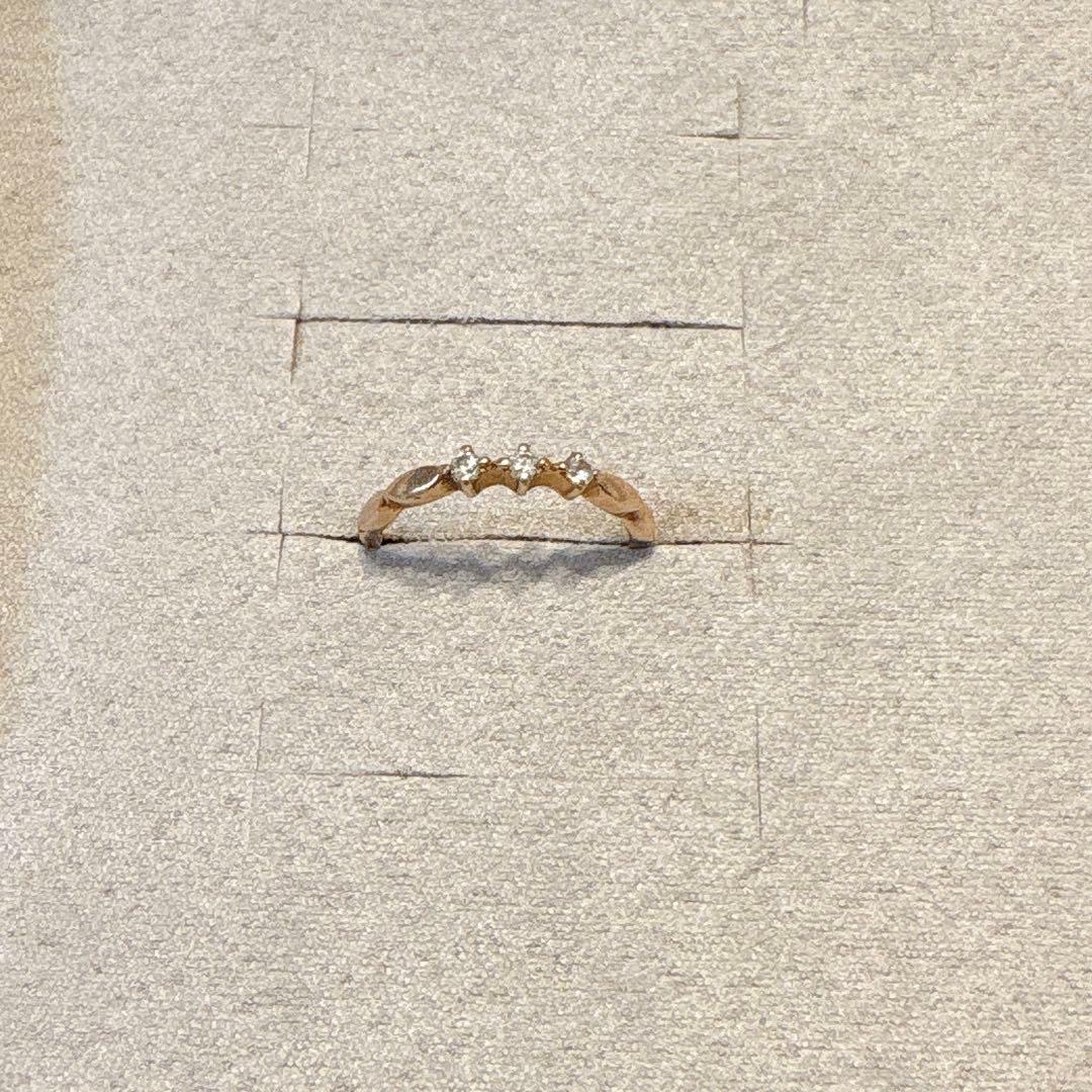 ete K10 ダイヤモンド ピンキーリング 1号 ピンクゴールド エテ 指輪