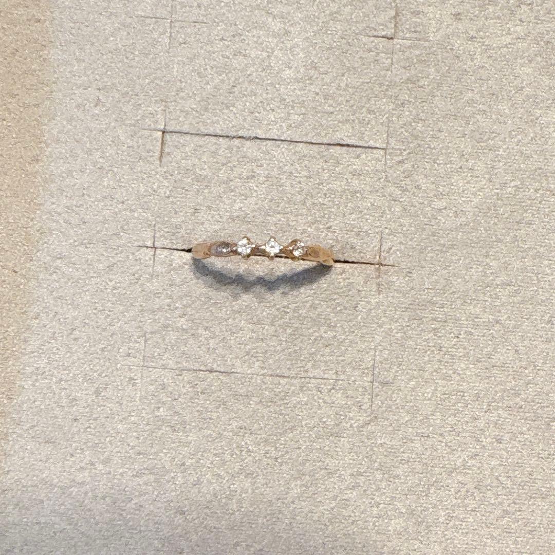 ete K10 ダイヤモンド ピンキーリング 1号 ピンクゴールド エテ 指輪