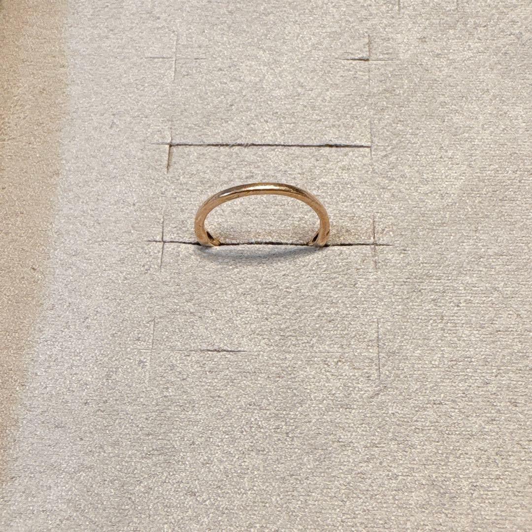 ete K10 ダイヤモンド ピンキーリング 1号 ピンクゴールド エテ 指輪