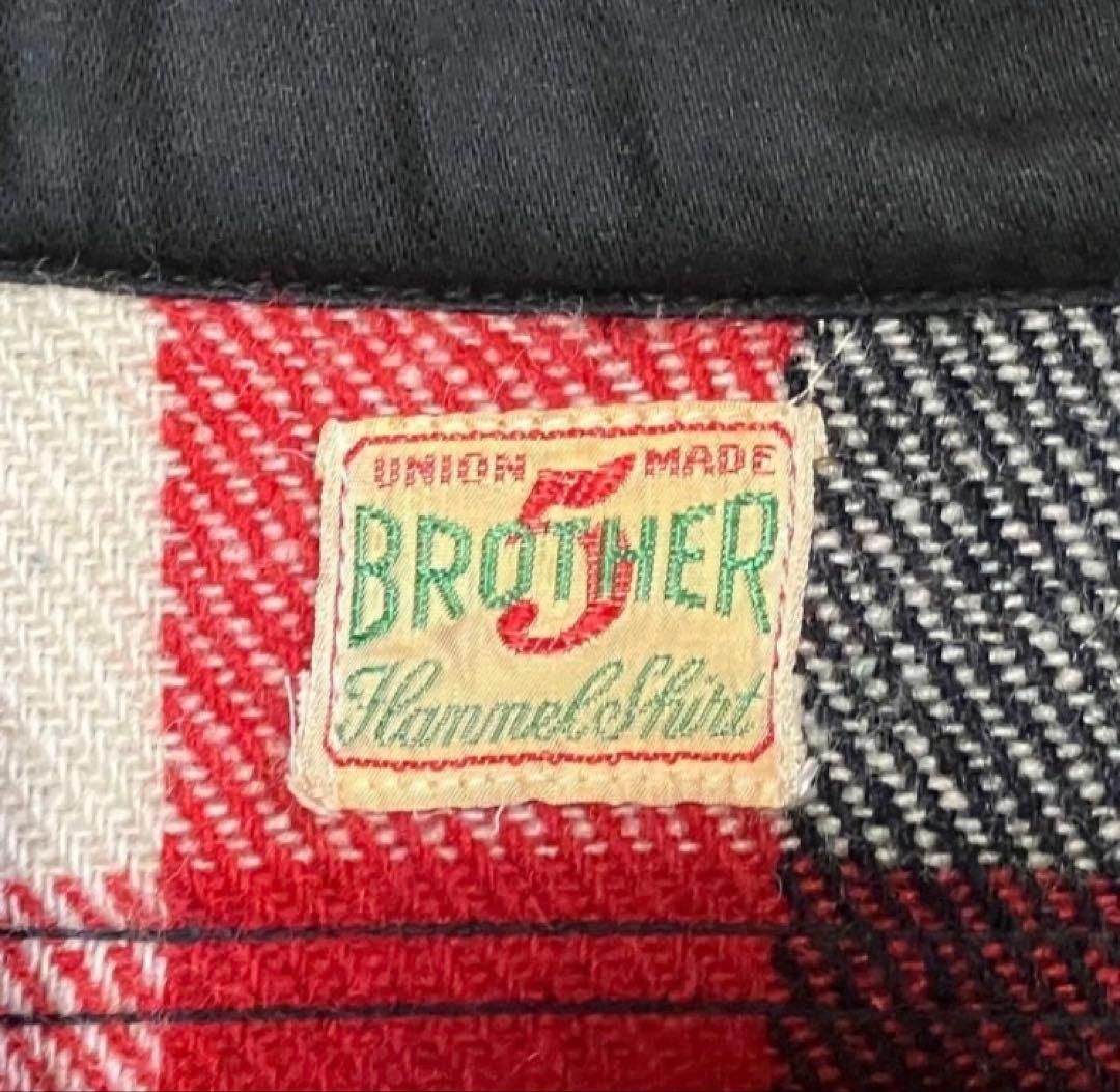 V*r様 FIVE 5 BROTHERファイブ ブラザー ウールチェックシャツ