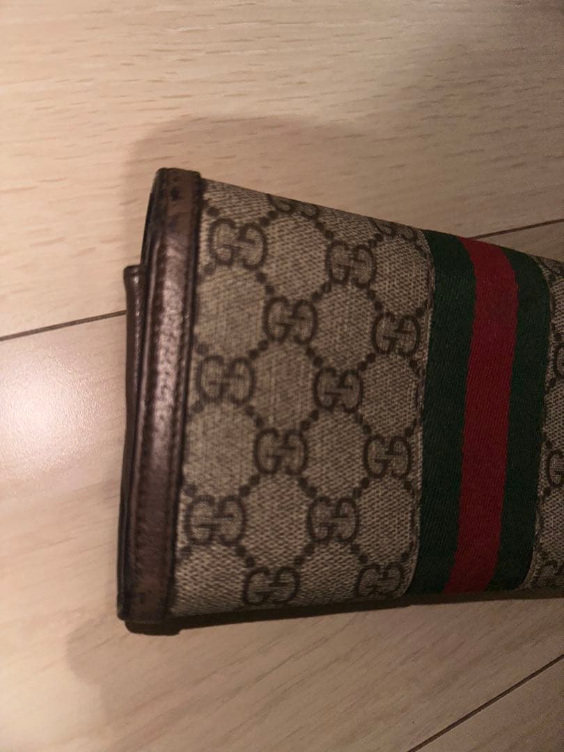 GUCCI グッチ 長財布 GGキャンバス×レザー ロングウォレット