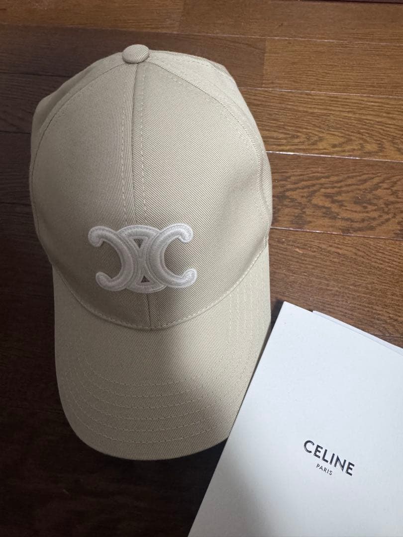 CELINE セリーヌ トリオンフ ベースボールキャップ 帽子 L サイズ