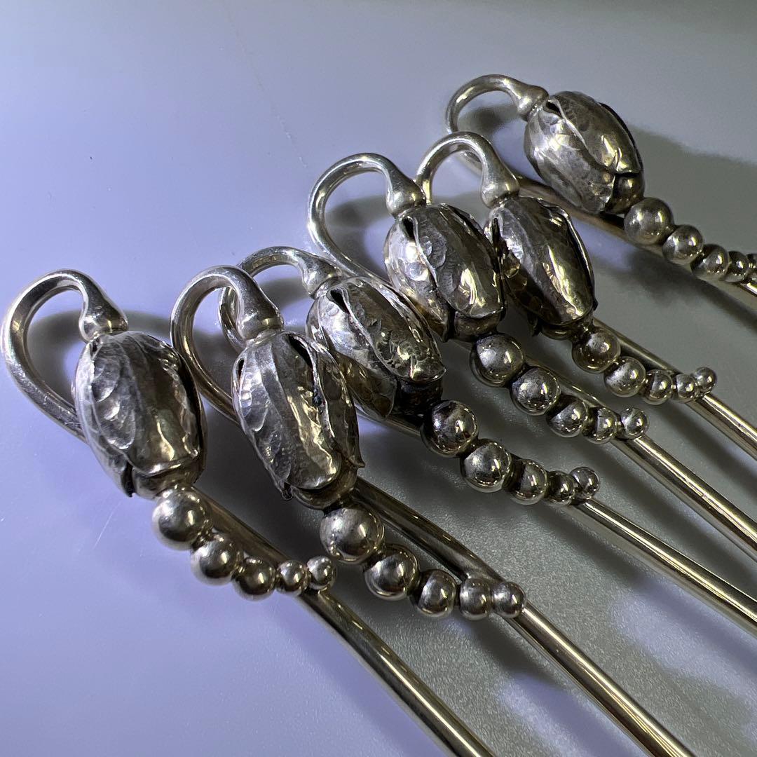 ジョージジェンセン　ブロッサムsterling925 コーヒースプーン6本　共袋