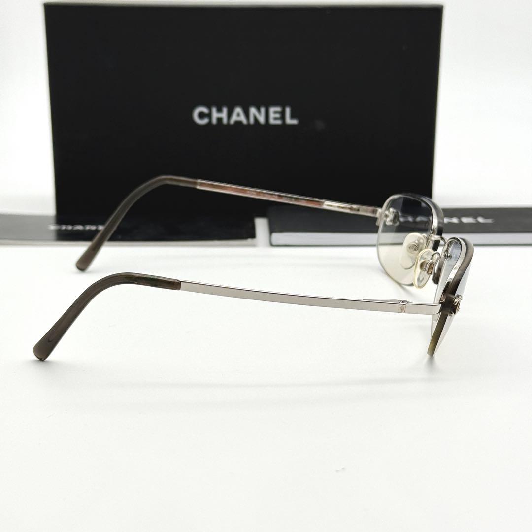 CHANEL サングラス 4099 リムレス グラデーション ブルー ココマーク