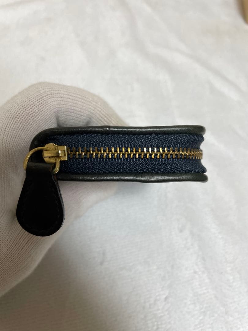 GANZO ガンゾ GH5 ラウンドファスナー 小銭入れ ケース ネイビー