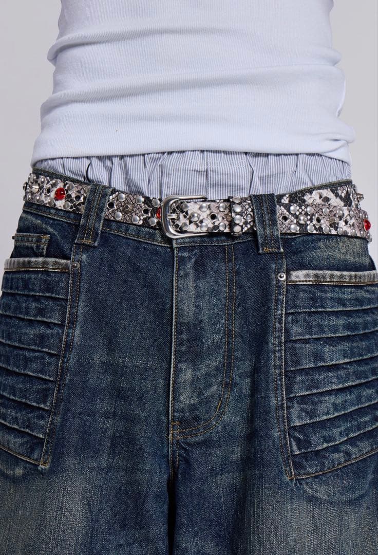 Jaded London Silver Mamba Belt マンバベルト