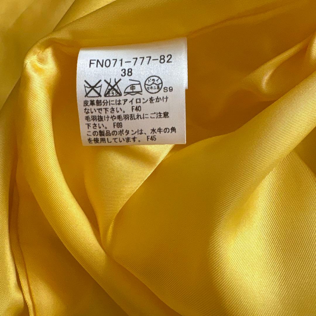 極美品 ✨バーバリー ダッフルコート 黄 38 トグルボタン　ノバチェック