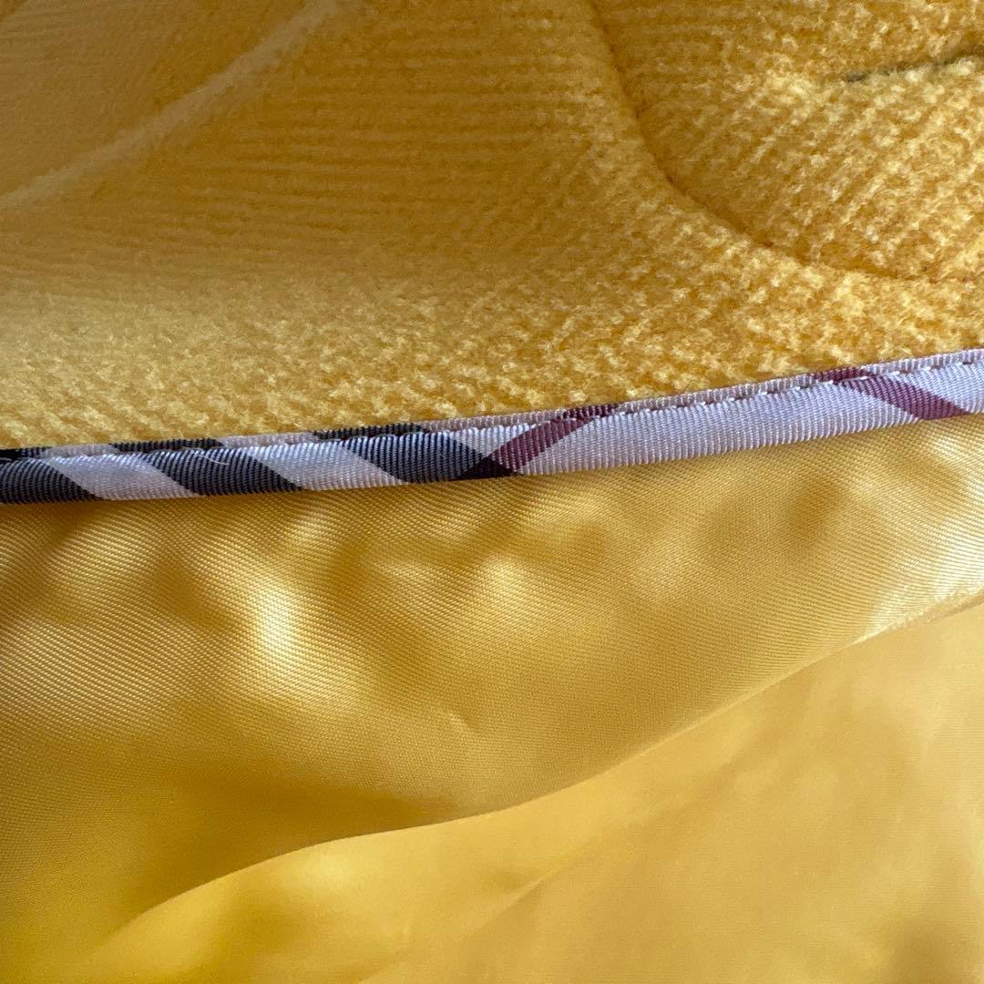 極美品 ✨バーバリー ダッフルコート 黄 38 トグルボタン　ノバチェック