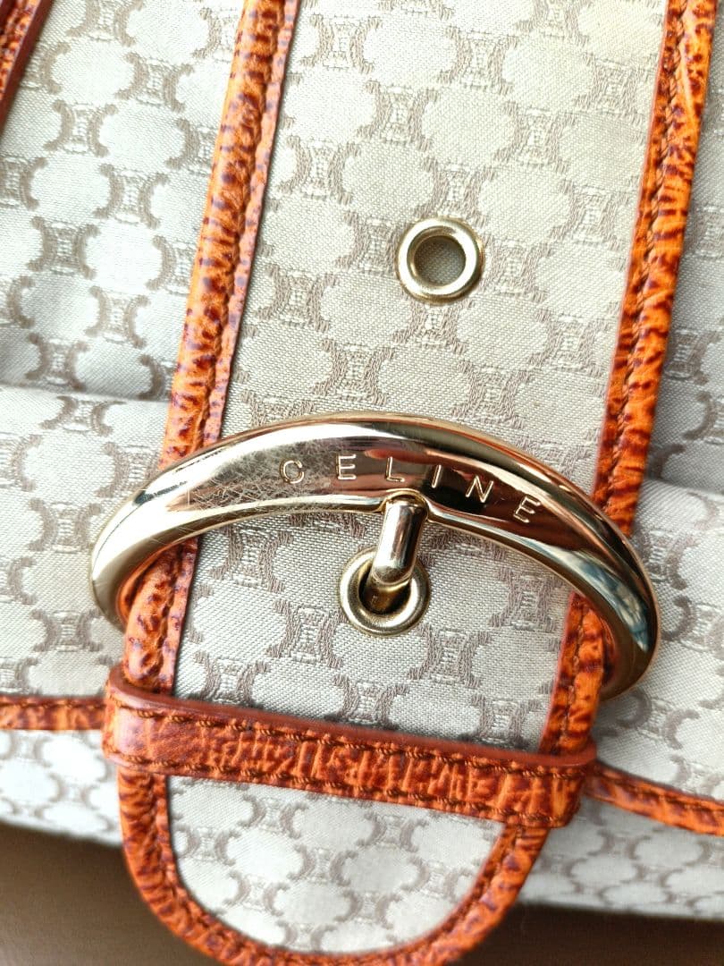 CELINE セリーヌ マカダム バッグ ヴィンテージ ミニボストン 正規品