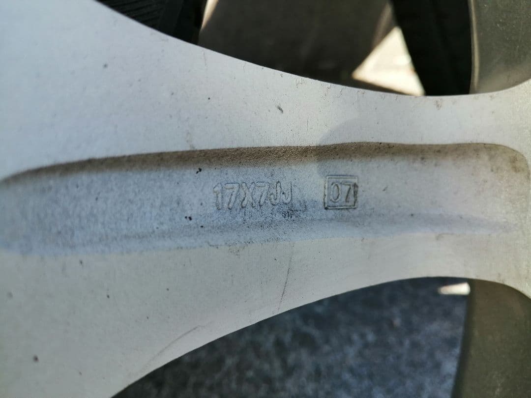 秋田発スバル純正OPSAA17インチ215/45R17夏タイヤ4本セットBBS風