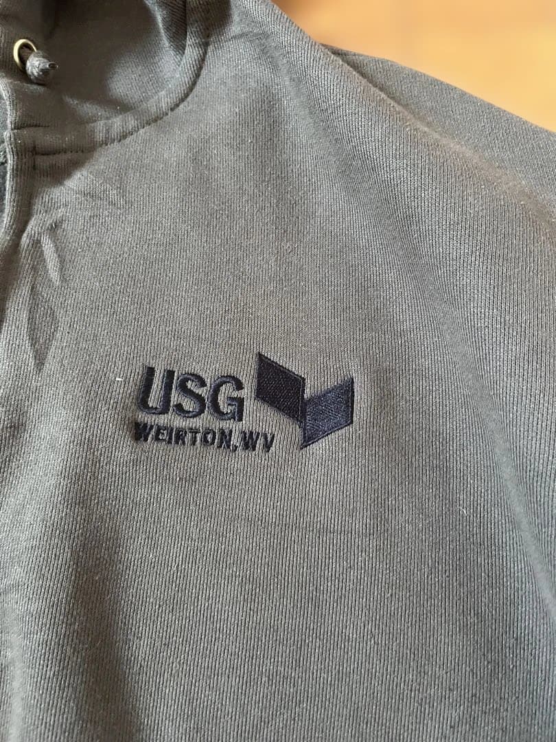 Carharttジップパーカー企業ロゴ2XL カーキ オリーブ 古着