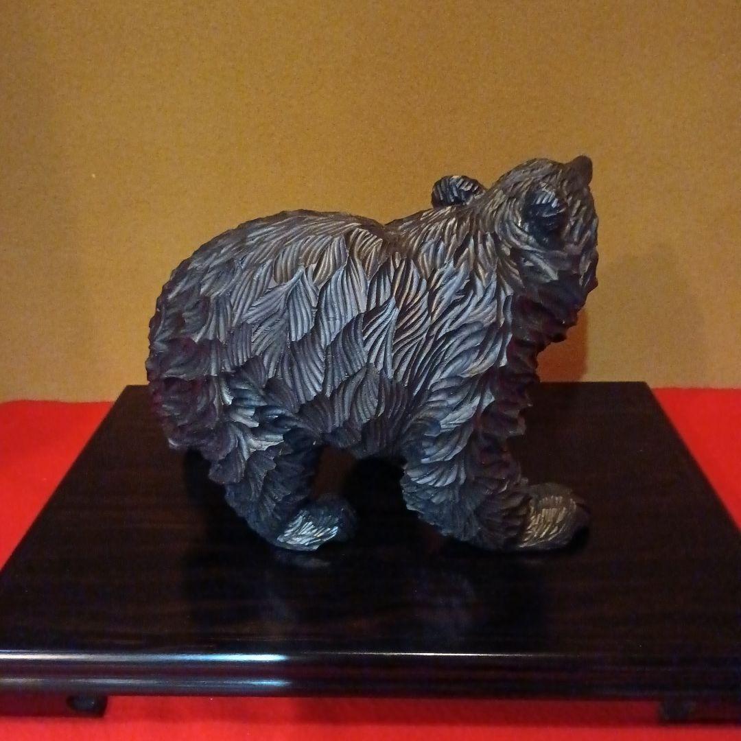 4代目忠行 作　木製クマの彫刻 ☆美品です☆