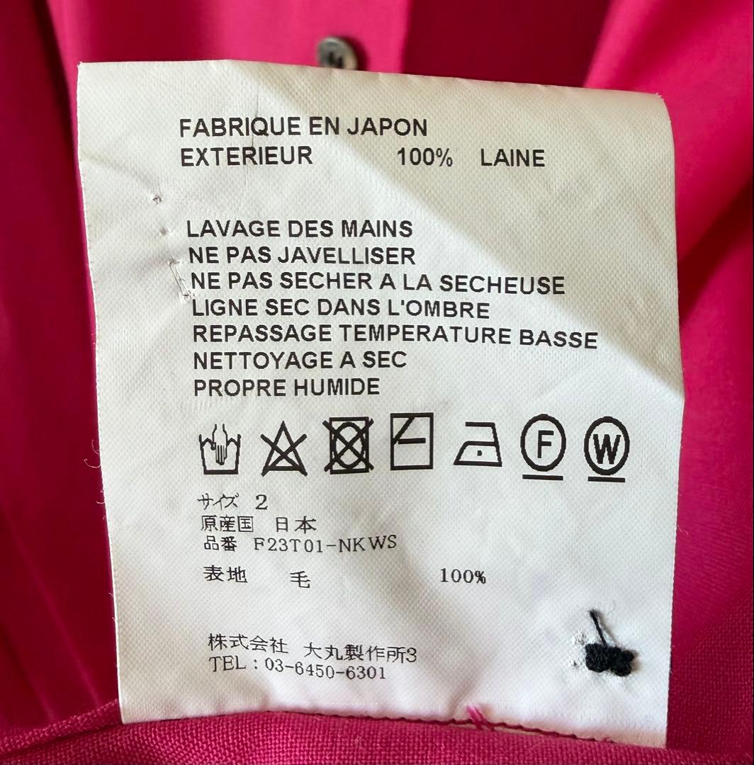 OVERCOAT ピンク 長袖シャツ サイズ2