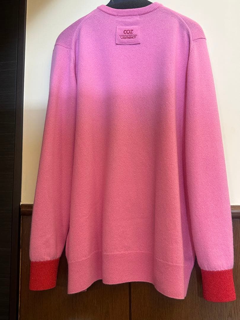 新品タグ付き　安西こずえ　カシミヤハートニット